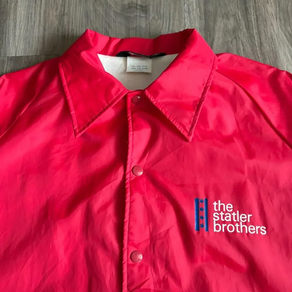 Vintage The Statler Brothers Satin Jacket Men's Size XL USA Country Gospel Jesus